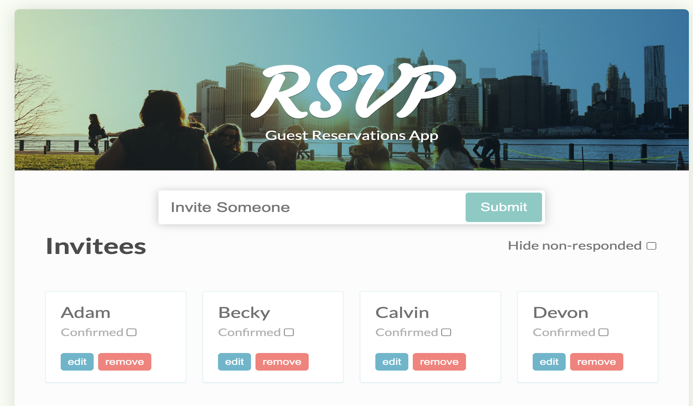 RSVP Site